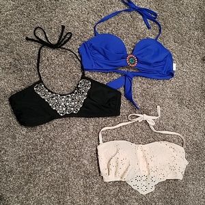 Lot of 3 Xhileration swim tops